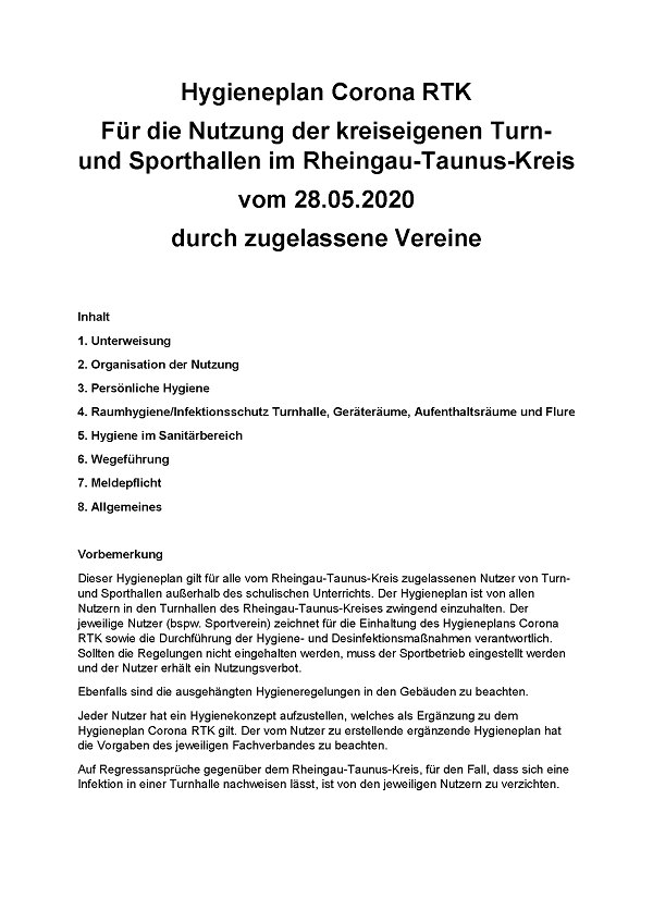 Hygieneplan Rheingau Taunus Kreis Seite 1